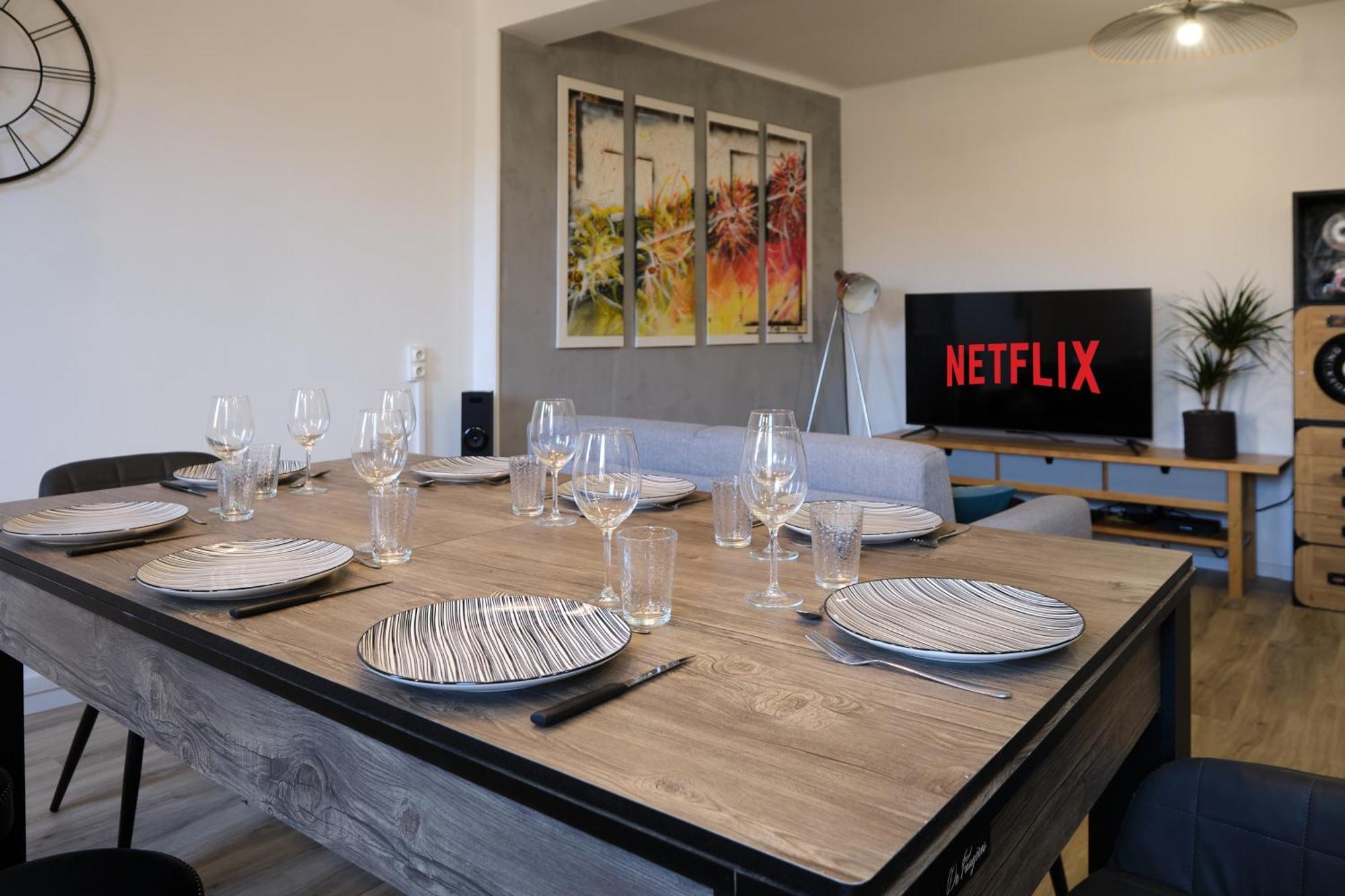 Magnifique*T4*Centre Ville*Wifi*Billard*Netflix* リムー エクステリア 写真